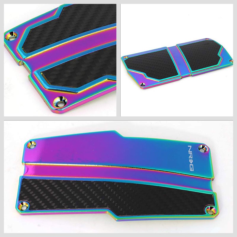 NRG NRG-PDL-150MC Brake/Gas/Clutch Automatic AT Race Foot Pedal Plates Cover Set-Pedals & Pads-BuildFastCar