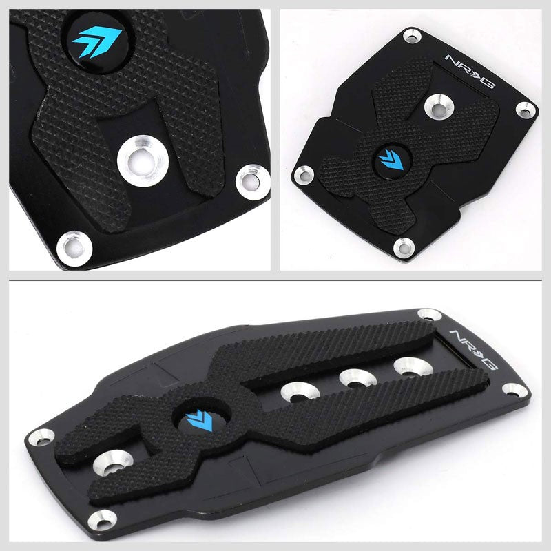 NRG NRG-PDL-200BK Brake/Gas/Clutch Manual MT Race Foot Pedal Plates Cover Set-Pedals & Pads-BuildFastCar