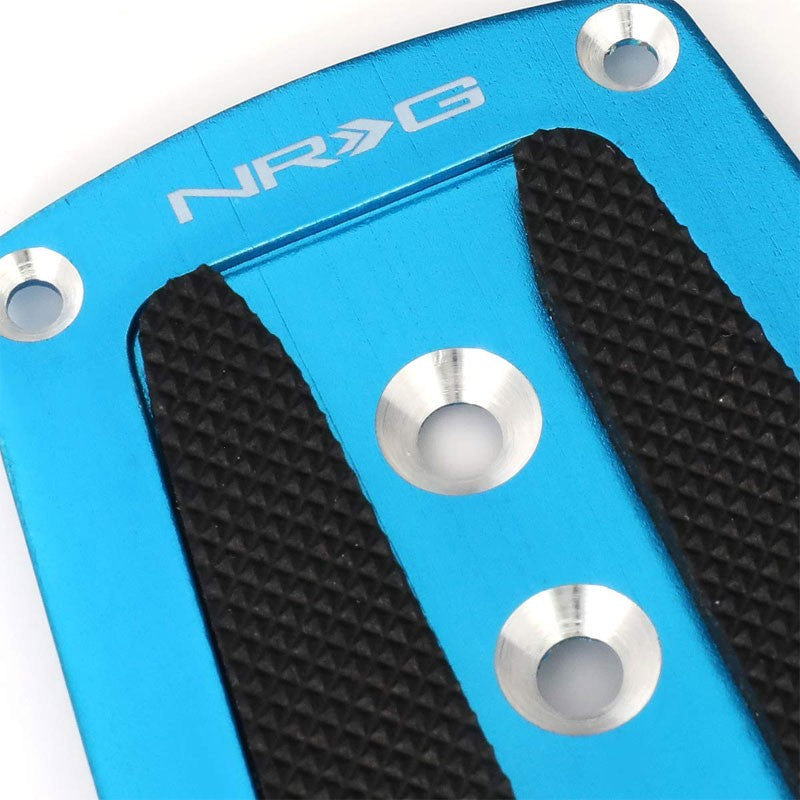 NRG NRG-PDL-200BL Brake/Gas/Clutch Manual MT Race Foot Pedal Plates Cover Set-Pedals & Pads-BuildFastCar