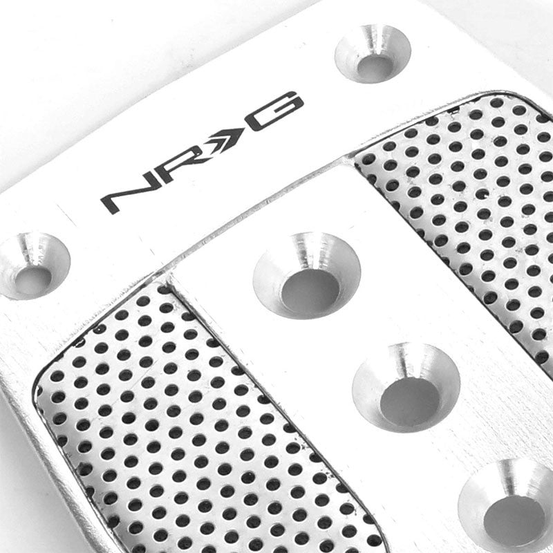 NRG NRG-PDL-400SL Brake/Gas/Clutch Manual MT Race Foot Pedal Plates Cover Set-Pedals & Pads-BuildFastCar