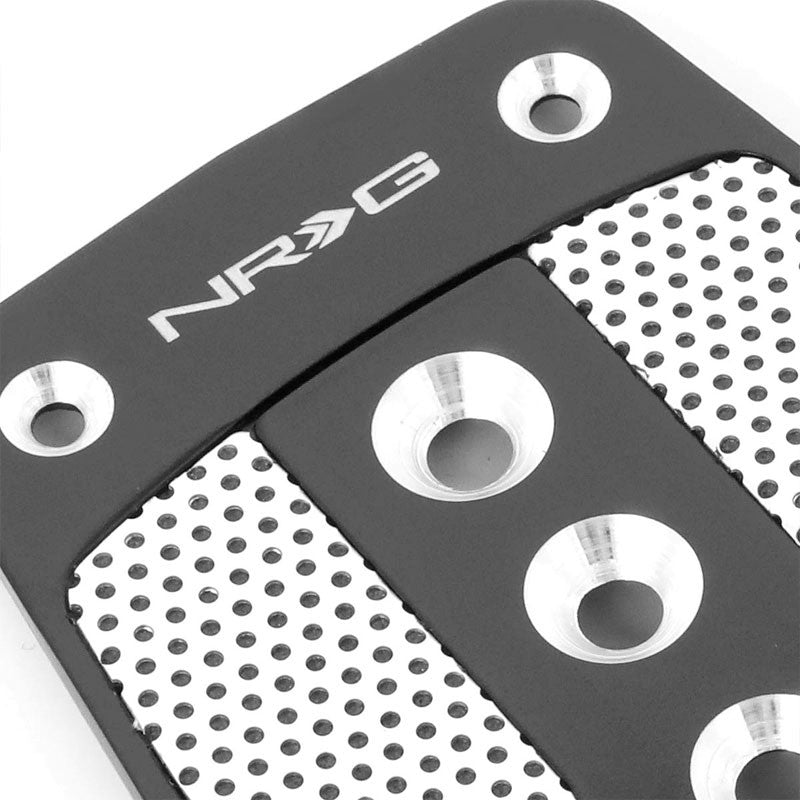 NRG NRG-PDL-450BK Brake/Gas Automatic AT Black/SL Carbon Foot Pedal Plates Cover-Pedals & Pads-BuildFastCar