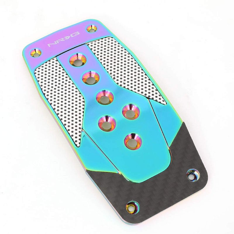 NRG NRG-PDL-450MC Brake/Gas Automatic AT Neochrome Race Foot Pedal Plates Cover-Pedals & Pads-BuildFastCar