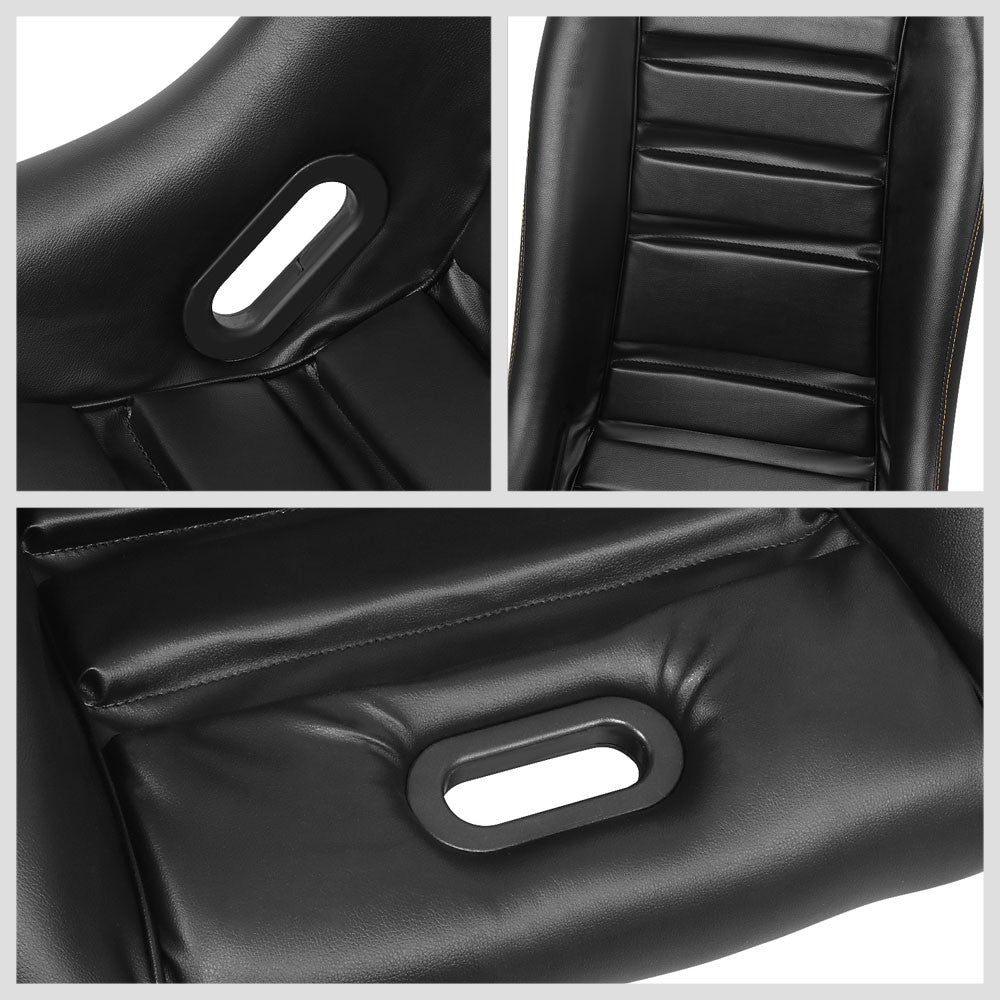 NRG PRI-100BK-ARCADE GT Retro PRISMA Fixed Bucket Racing Seat NRG-PRI-100BK-ARCADE