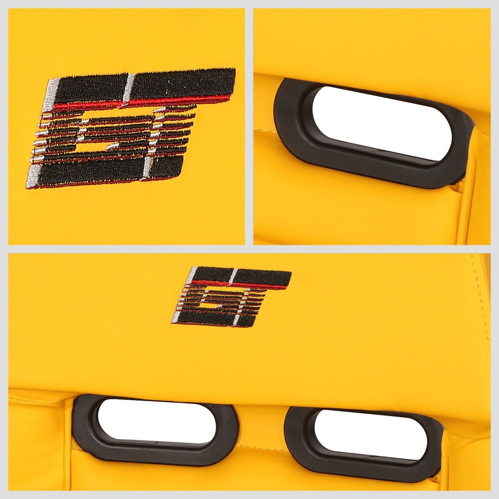 NRG PRI-100YL-OASIS GT Retro PRISMA Fixed Bucket Racing Seat Yellow NRG-PRI-100YL-OASIS