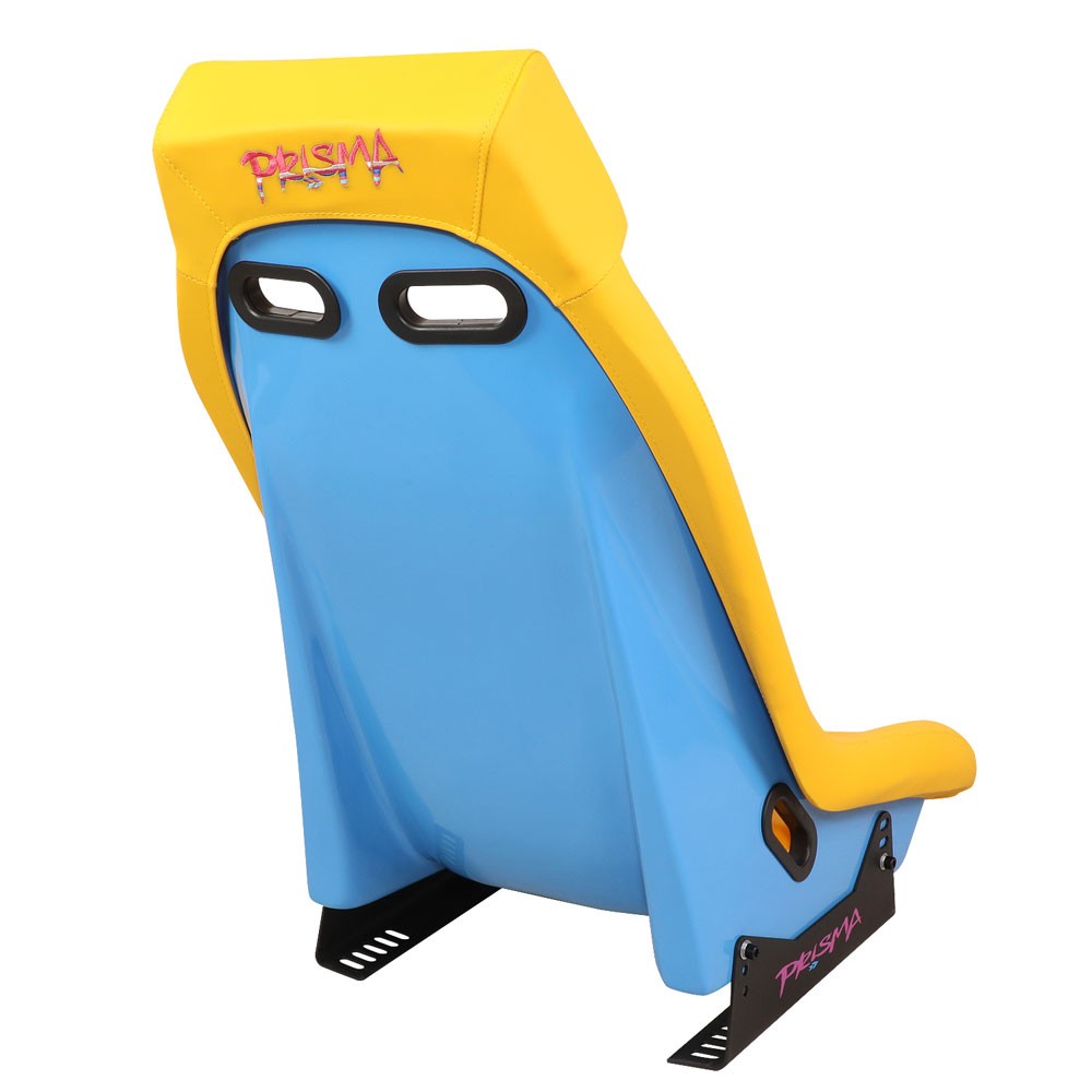 NRG PRI-100YL-OASIS GT Retro PRISMA Fixed Bucket Racing Seat Yellow NRG-PRI-100YL-OASIS