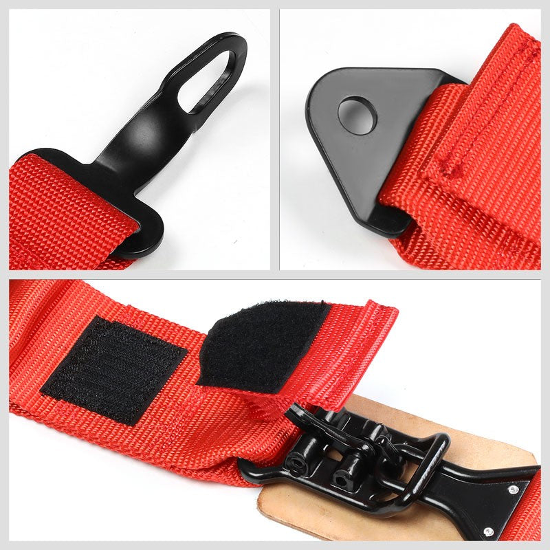 NRG SBH-R5PCRD 5-Point Latch Link Red SFI Approved 16.1 Racing Seat Belt Harness-Seats & Components-BuildFastCar