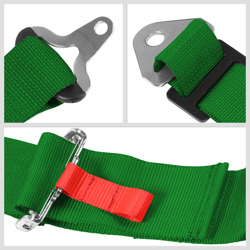 NRG SBH-R6PCGN 5-Point Cam Lock Green SFI Approved 16.1 Racing Seat Belt Harness-Seats & Components-BuildFastCar