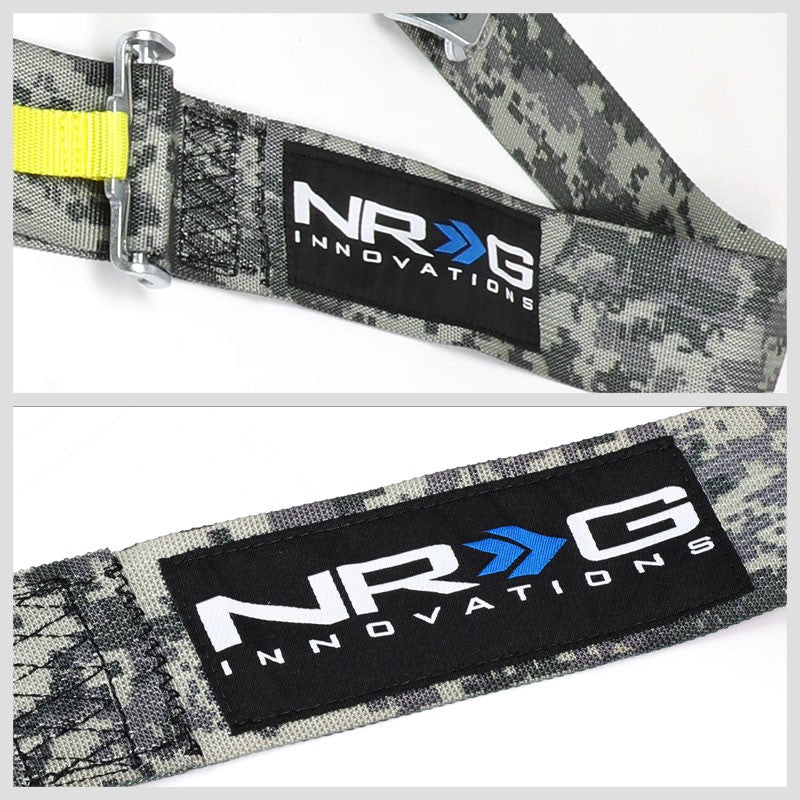 NRG SBH-RS5PCDCAMO-GY 5-Point Cam Lock Digital Camo SFI 16.1 Seat Belt Harness-Seats & Components-BuildFastCar