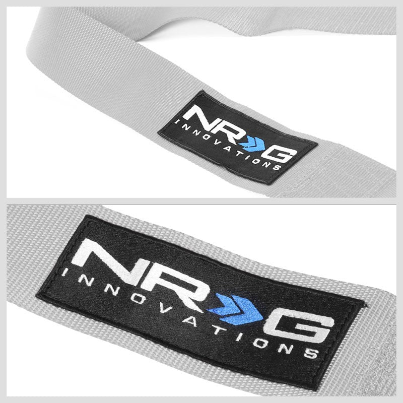 NRG SBH-RS5PCGY 5-Point Cam Lock Grey SFI Approved 16.1 Racing Seat Belt Harness-Seats & Components-BuildFastCar
