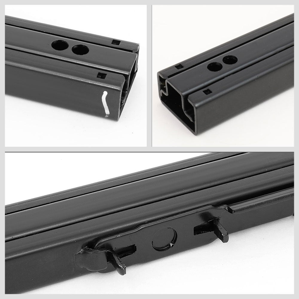 NRG SBR-001 Steel Powdercoated Black Dual Lock Aftermark Racing Seat Slider