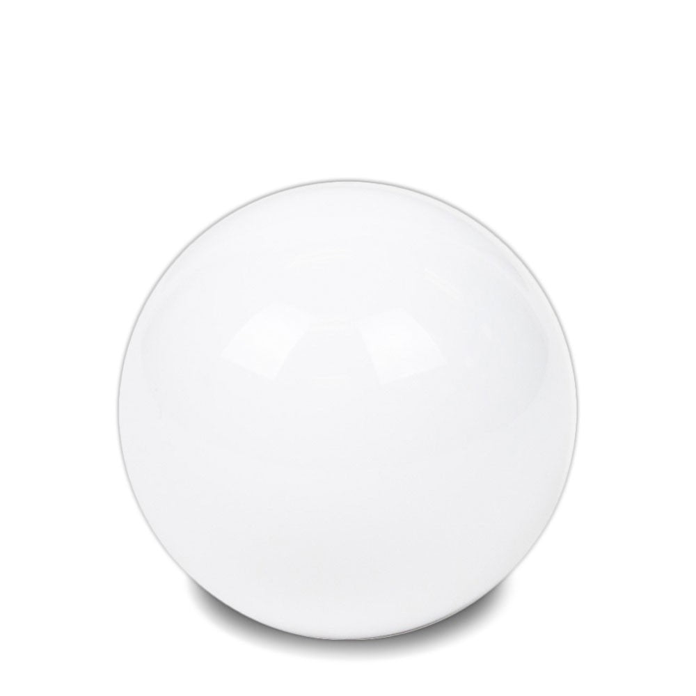 NRG SK-300WH-W White Clear Pattern Ball Style Shift Knob w/M8 M10 M12 Insert