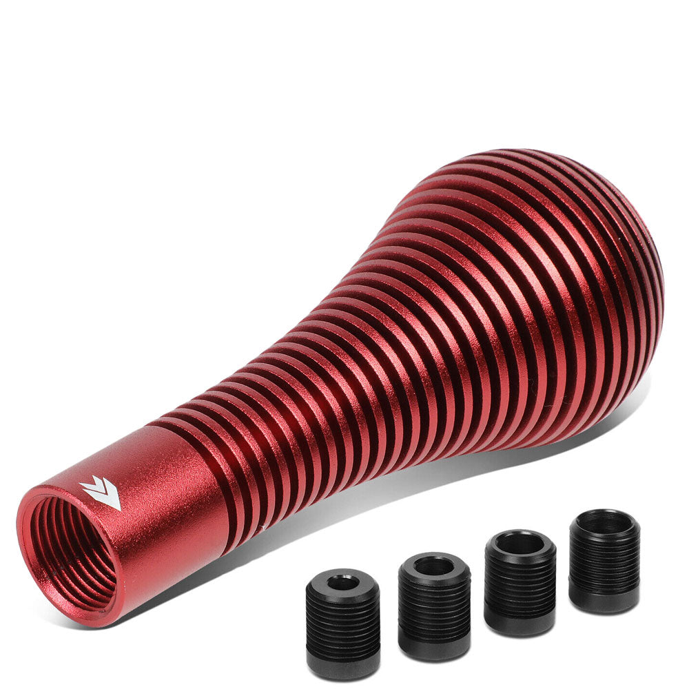 NRG Universal SK-701RD Aluminum Red Anodized Heatsink Bubble Head Short Style Shift Knob