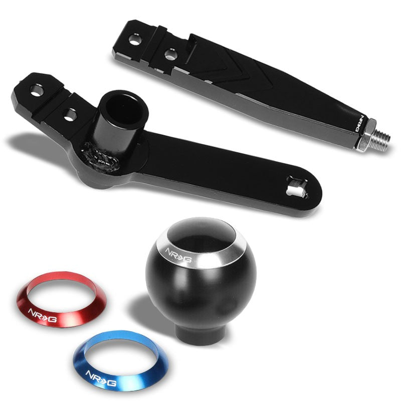 NRG Black Ball with Adapter 10mm x 1.5 Thread Pitch SKA-RZR Shift Knob Adapter-Shifter Components-BuildFastCar