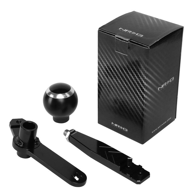 NRG Black Ball with Adapter 10mm x 1.5 Thread Pitch SKA-RZR Shift Knob Adapter-Shifter Components-BuildFastCar