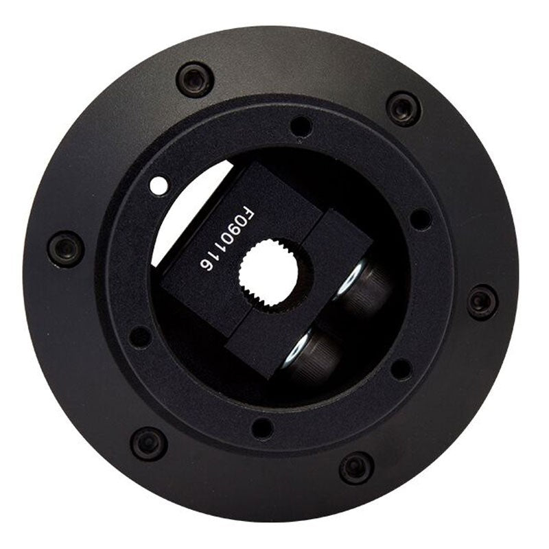 NRG SRK-101H Short Steering Wheel Hub Adapter Black For 03-08 Lancer EVO 8/9-Interior-BuildFastCar