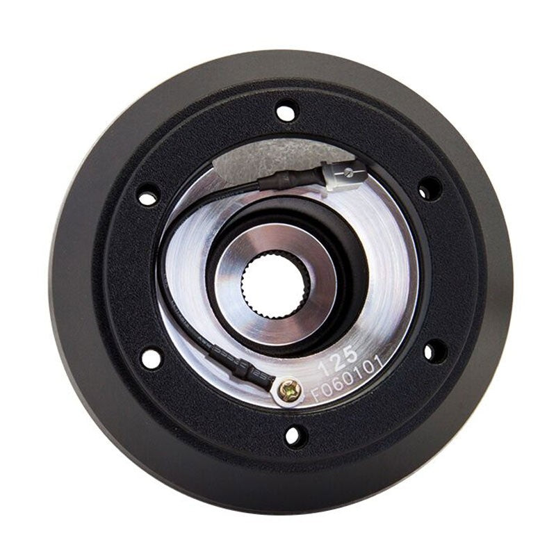 NRG SRK-125H Short Steering Wheel Hub Adapter Black For 13-16 Scion FR-S-Interior-BuildFastCar
