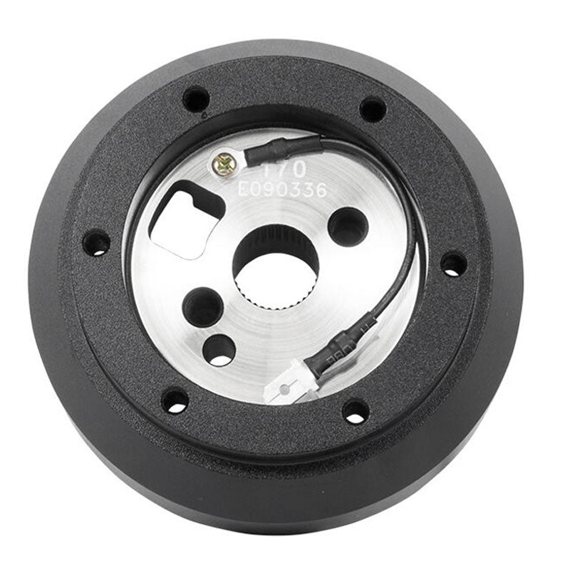 NRG SRK-170H Short Steering Wheel Hub Adapter Black For Jeep Cherokee/Renegade-Interior-BuildFastCar