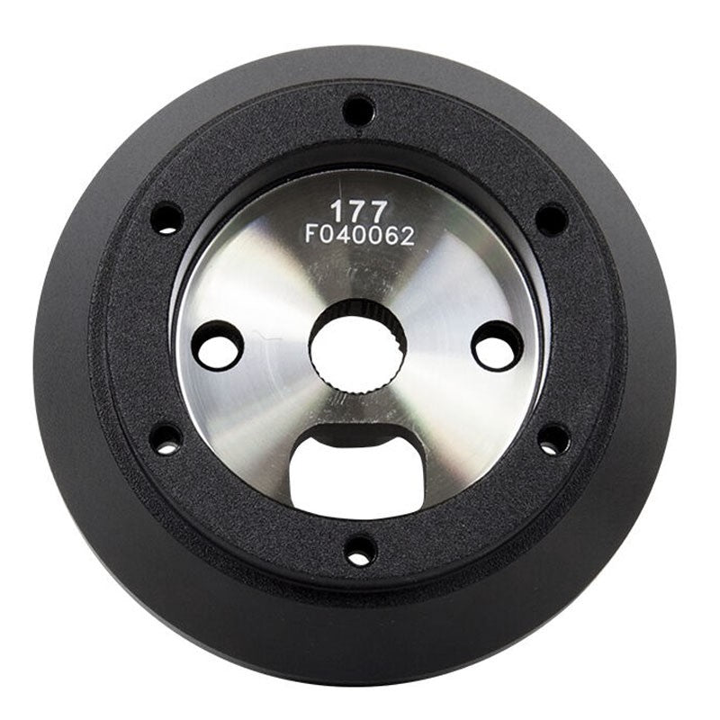 NRG SRK-177H Short Steering Wheel Hub Adapter Black For 06-14 Chevrolet Corvette-Interior-BuildFastCar