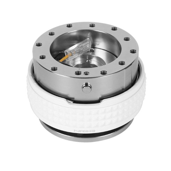 NRG Gunmetal Body/Glow Ring Gen 2.1 Steering Wheel Quick Release Adapter 6-Hole-Interior-BuildFastCar