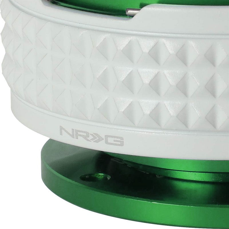 NRG Green Body/Glow Ring Gen 2.1 Steering Wheel Quick Release Adapter 6-Hole-Interior-BuildFastCar