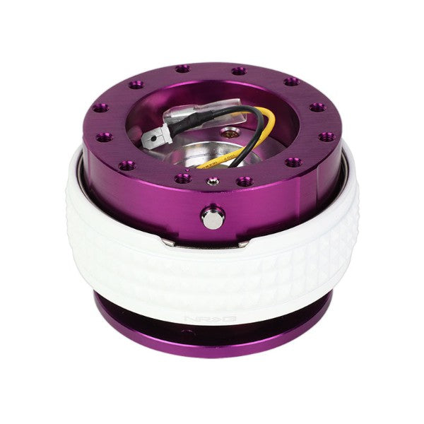NRG Purple Body/Glow Ring Gen 2.1 Steering Wheel Quick Release Adapter 6-Hole-Interior-BuildFastCar