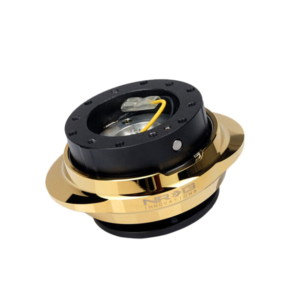 NRG SRK-280BK-CG Black/Gold Steering Wheel Quick Release Adapter NRG-SRK-280BK-CG