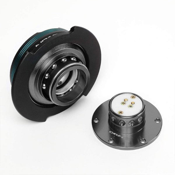 NRG Blue Stripes/Gunmetal Body GEN 2.9 6-Hole Steering Wheel Quick Release-Interior-BuildFastCar