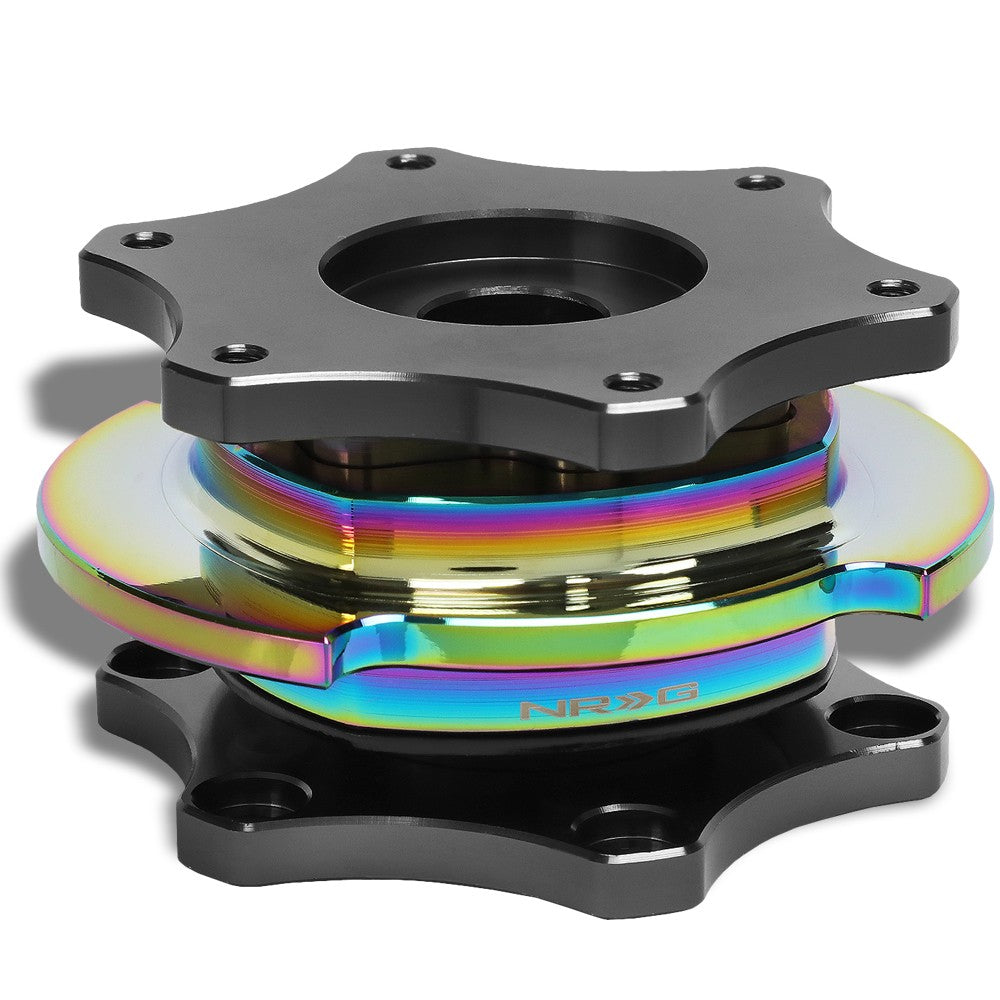 NRG SFI 42.1 Steering Wheel Quick Release Adapter Gunmetal Neo Chrome NRG-SRK-R200GM-MC