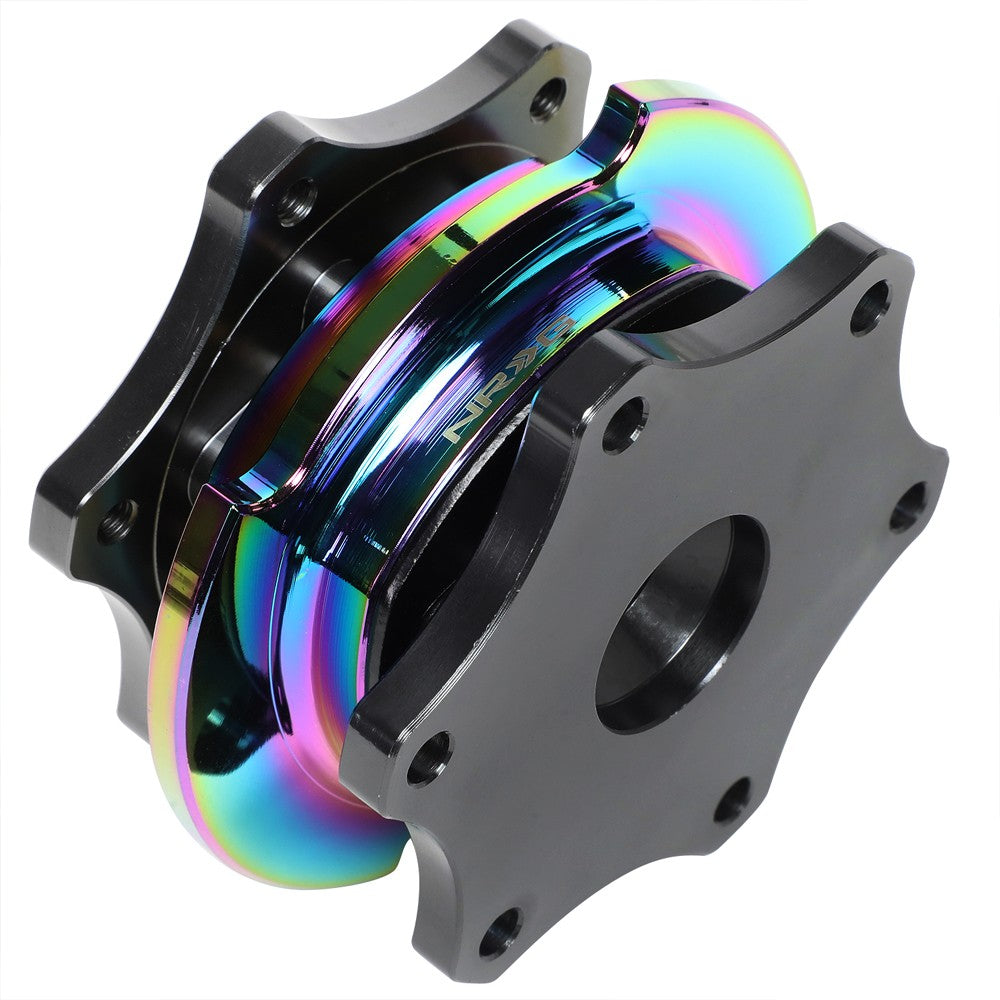 NRG SRK-R200GM-MC SFI 42.1 Quick Release Adapter Gun Metal Core/Neo Chrome Ring