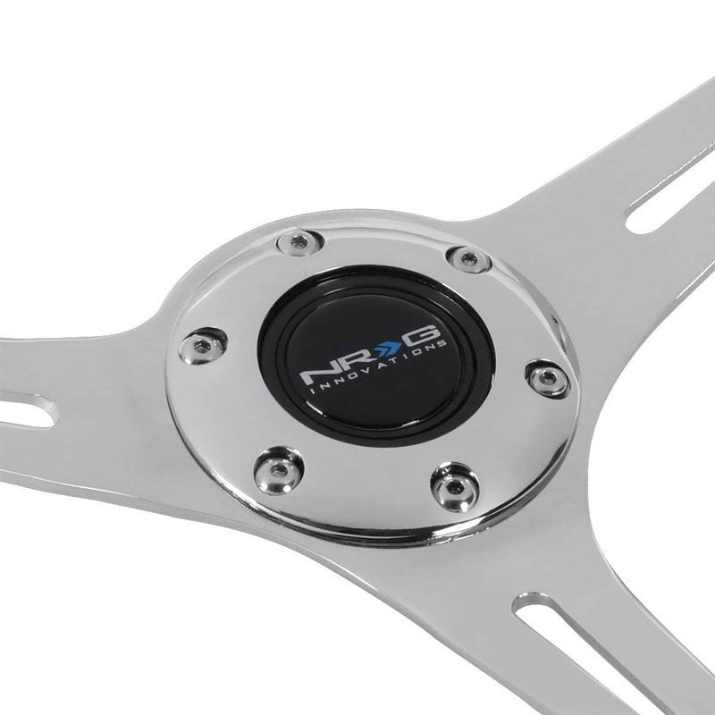 White Glow Purple Wood Grain 350mm 2" Deep ST-015CH-GL-PP NRG Steering Wheel-Interior-BuildFastCar