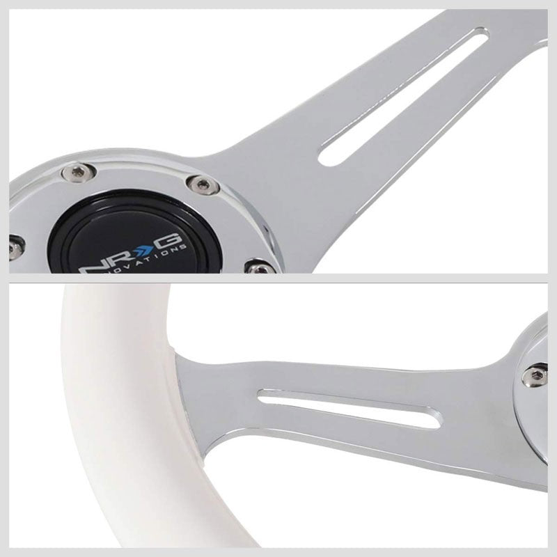 White Glow Purple Wood Grain 350mm 2" Deep ST-015CH-GL-PP NRG Steering Wheel-Interior-BuildFastCar