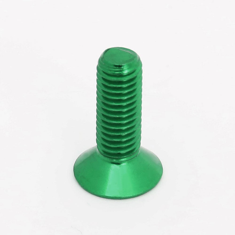 NRG SWS-100GN Steel Anodized Green Flat Head/Conical Seat Steering Wheel Screw