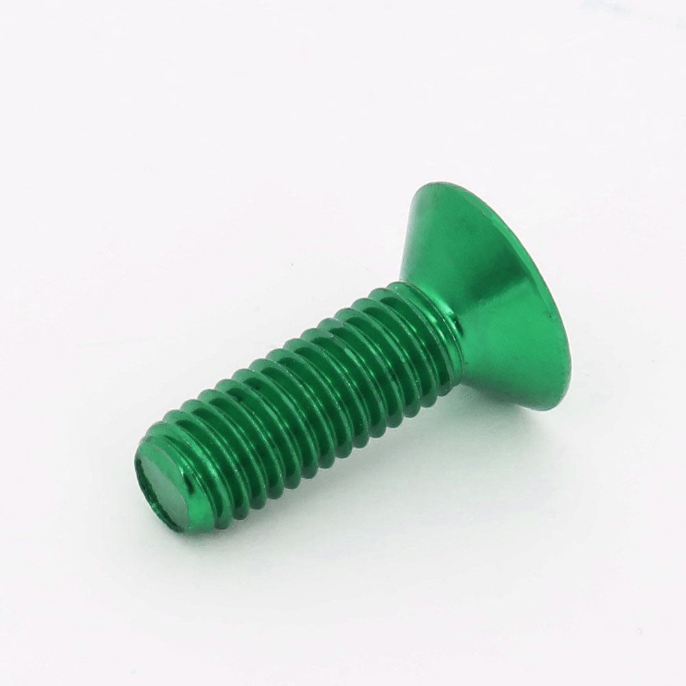 NRG SWS-100GN Steel Anodized Green Flat Head/Conical Seat Steering Wheel Screw