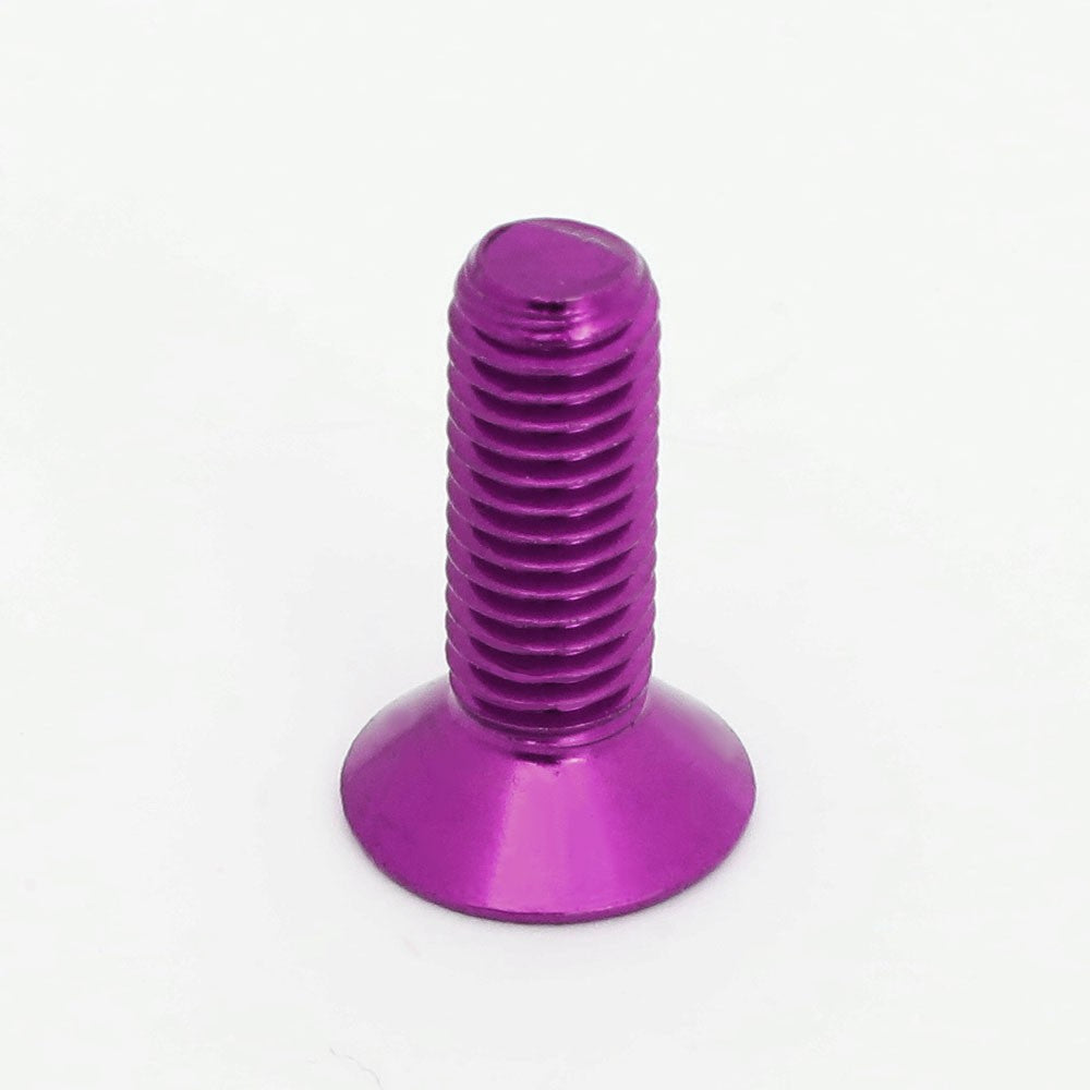 NRG SWS-100PP Steel Anodized Purple Flat Head/Conical Seat Steering Wheel Screw