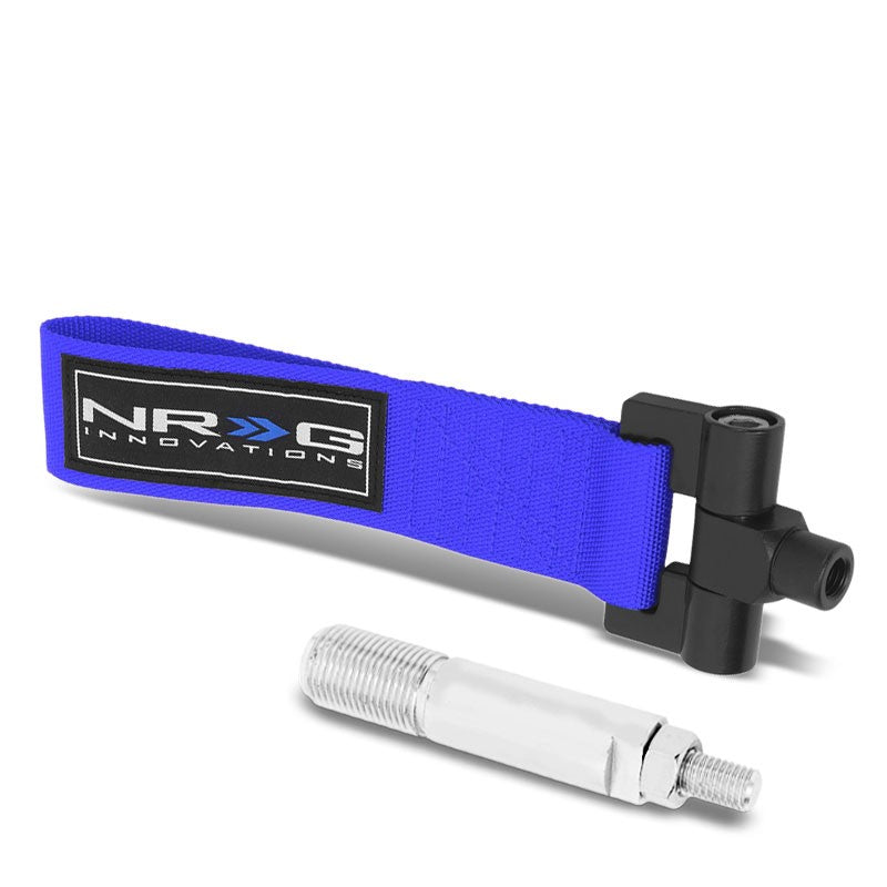 NRG Blue TOW-120BL Front/Rear Nylon Tow Strap Tow Hook Kit For 05-08 Scion tC-Truck & Towing-BuildFastCar-BFC-NRG-TOW-120BL