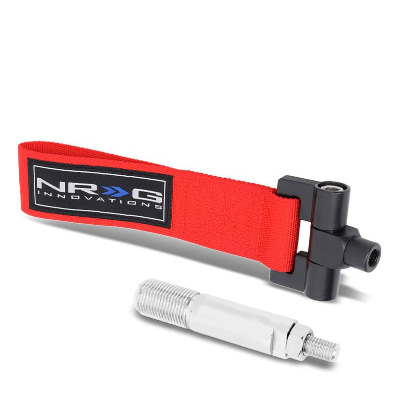 NRG Red TOW-120RD Front/Rear Nylon Tow Strap Tow Hook Kit For 05-08 Scion tC-Truck & Towing-BuildFastCar-BFC-NRG-TOW-120RD