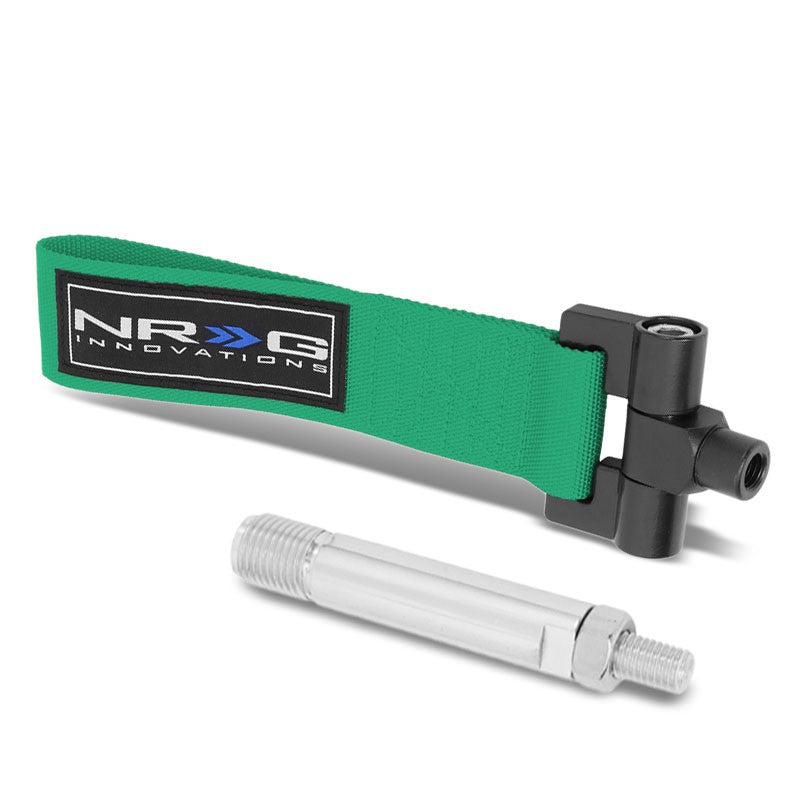 NRG Green TOW-121GN Front/Rear Nylon Tow Strap Tow Hook Kit For 07-12 Scion xB-Truck & Towing-BuildFastCar-BFC-NRG-TOW-121GN