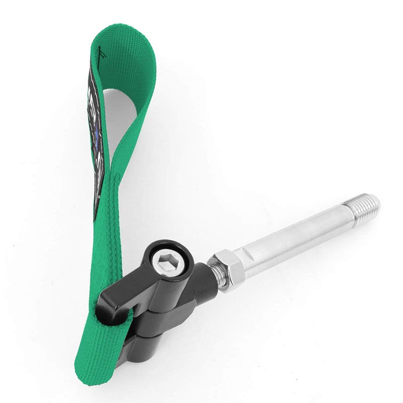 NRG Green TOW-142GN Front/Rear Nylon Tow Strap Hook Kit For 02-03 Nissan 350Z-Truck & Towing-BuildFastCar-BFC-NRG-TOW-142GN