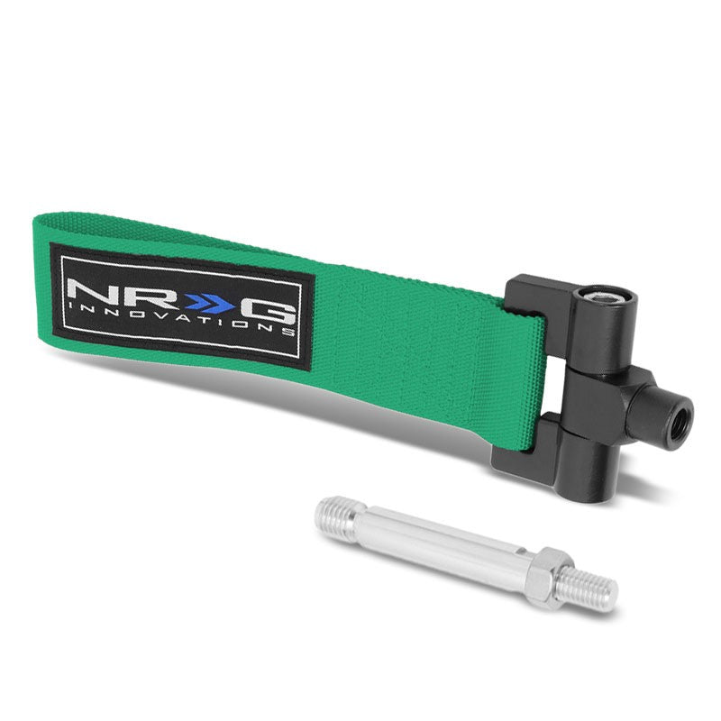 NRG Green TOW-163GN Front/Rear Nylon Tow Strap Tow Hook Kit For 04-07 Mazda 3-Truck & Towing-BuildFastCar-BFC-NRG-TOW-163GN