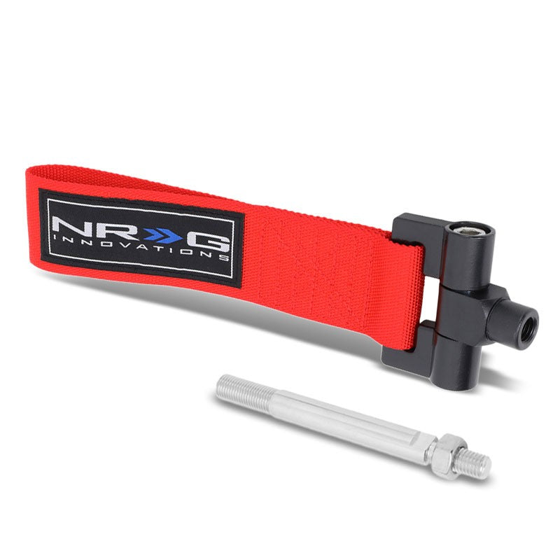 NRG Red TOW-207RD Front/Rear Nylon Tow Strap Tow Hook Kit For 02-07 Impreza WRX-Truck & Towing-BuildFastCar-BFC-NRG-TOW-207RD