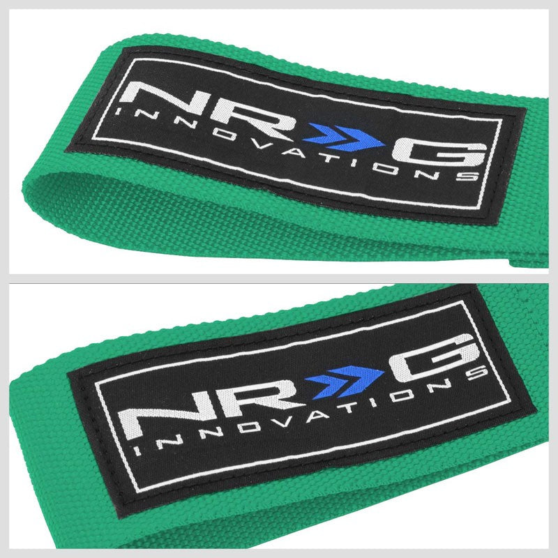 NRG Green TOW-E36GN Front/Rear Nylon Tow Strap Tow Hook Kit For 92-98 BMW E36-Truck & Towing-BuildFastCar-BFC-NRG-TOW-E36GN