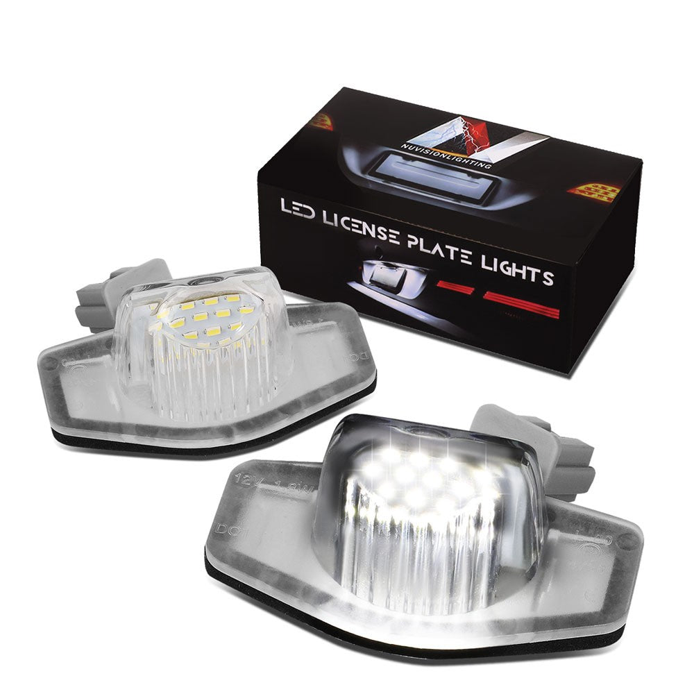 Nuvision NVL-LPL-001 Clear Len/White LED Rear License Plate Light Lamp NVL-LPL-001