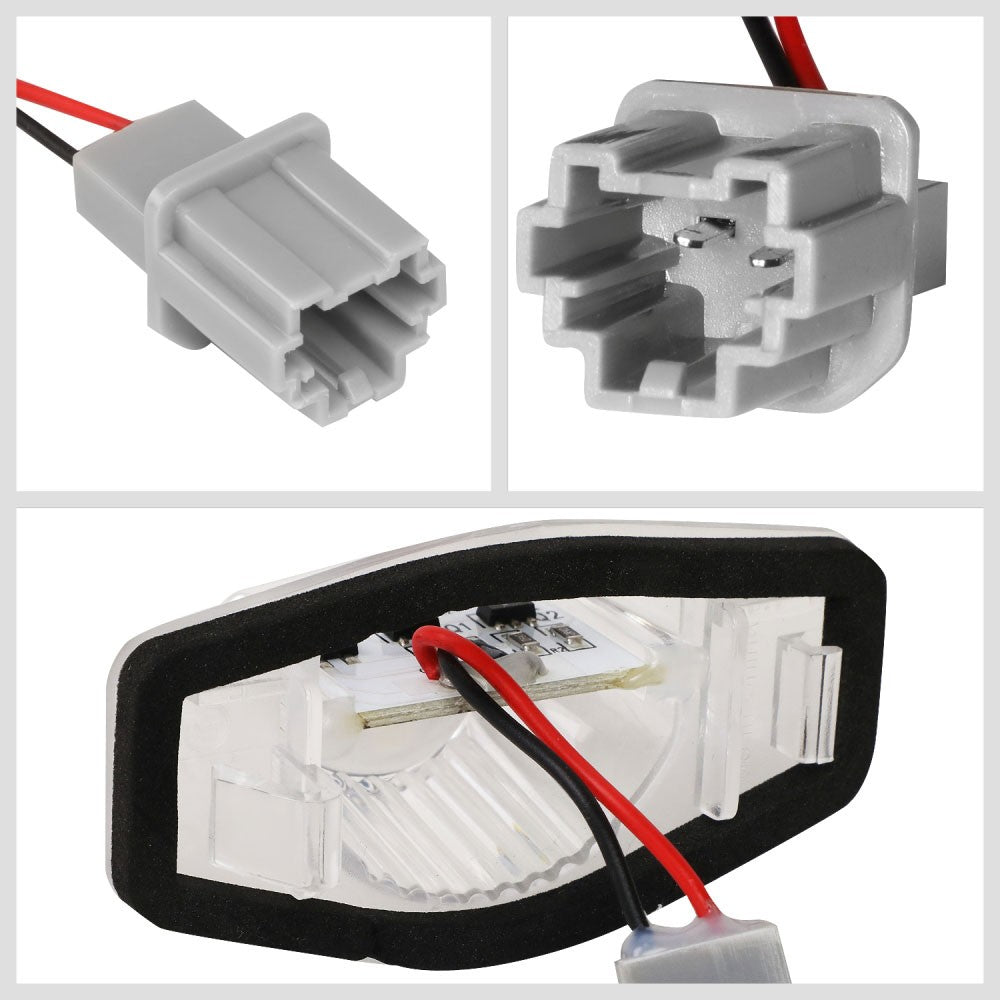 Nuvision NVL-LPL-001 Clear Len/White LED Rear License Plate Light Lamp NVL-LPL-001