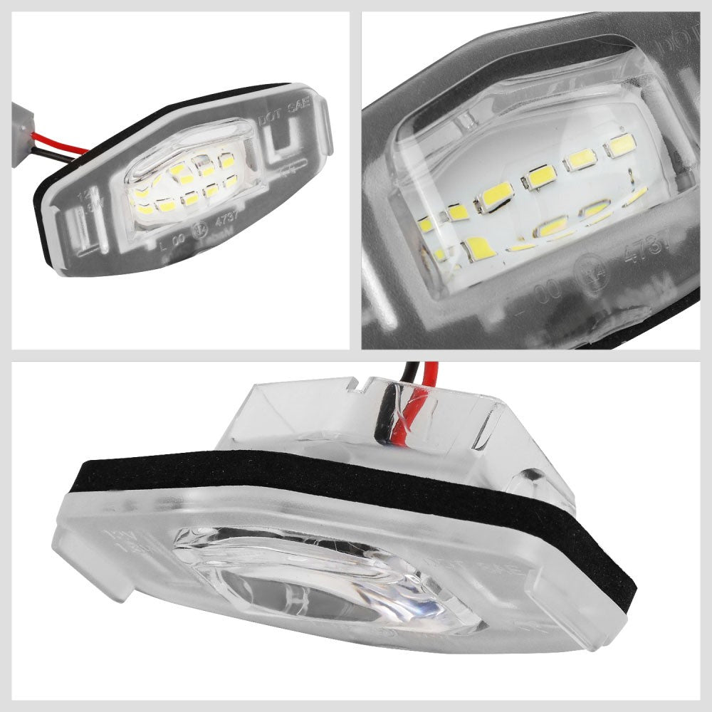 Nuvision NVL-LPL-002 Clear Len, WhiteLED Rear License Plate Light Lamp NVL-LPL-002