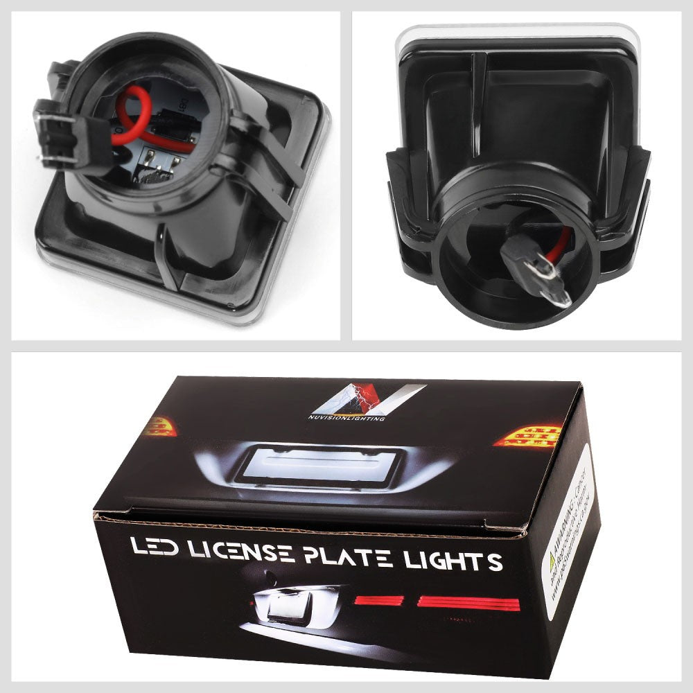Nuvision NVL-LPL-003 Clear Len, WhiteLED Rear License Plate Light Lamp NVL-LPL-003
