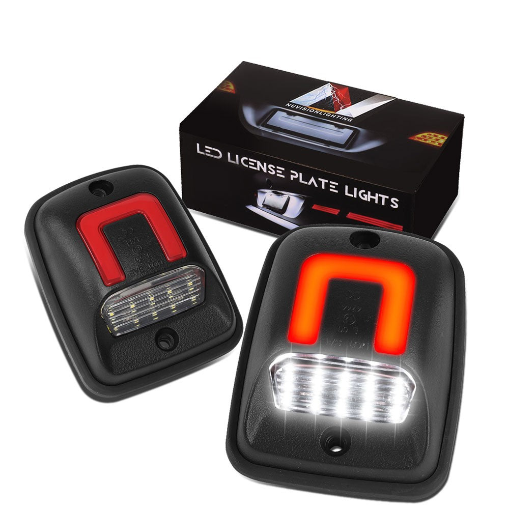 Nuvision NVL-LPL-008 Clear Len, WhiteLED Rear License Plate Light Lamp NVL-LPL-008