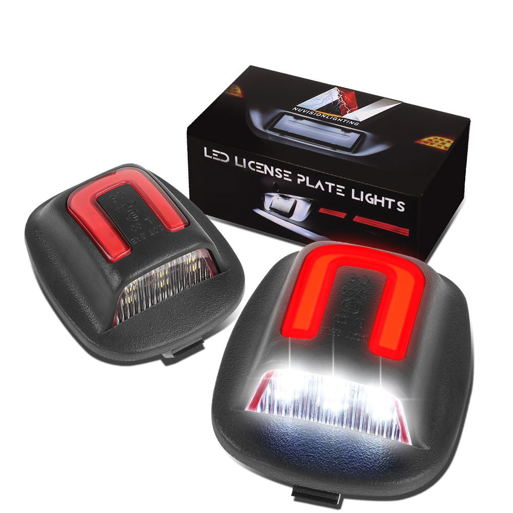 Nuvision NVL-LPL-017 Clear Len, WhiteLED Rear License Plate Light Lamp NVL-LPL-017