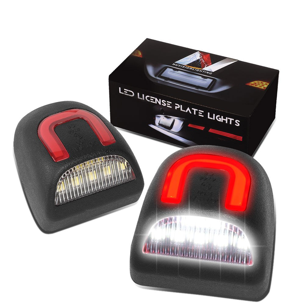 Nuvision NVL-LPL-021 Clear Len, WhiteLED Rear License Plate Light Lamp NVL-LPL-021