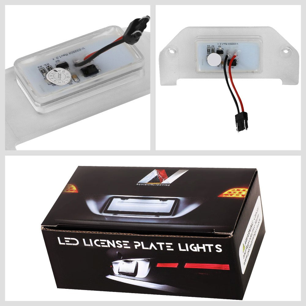 Nuvision NVL-LPL-025 Clear Len, WhiteLED Rear License Plate Light Lamp NVL-LPL-025