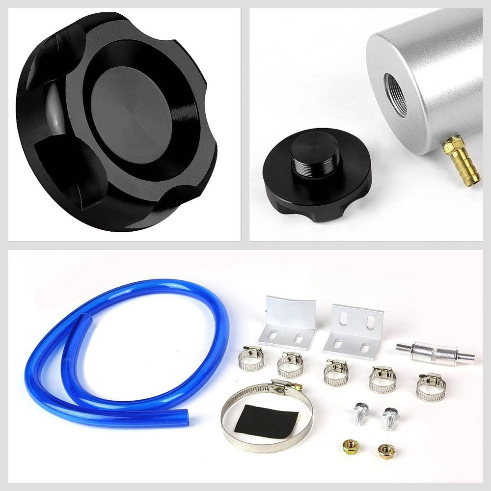 Universal Aluminum Anodized Painted Black 90 ML Oil Catch Tank Reservoir Cap